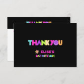 Invitation Merci Bat mitzvah PixDezines (Devant / Derrière)