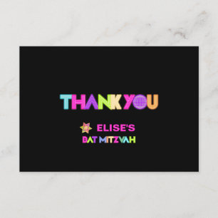 Invitation Merci Bat mitzvah PixDezines