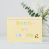 Invitation Merci beaucoup Notecard (Debout devant)