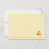 Invitation Merci beaucoup Notecard (Dos)