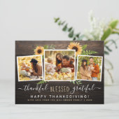 Invitation Merci béni Grateful | Action de grâces (Debout devant)