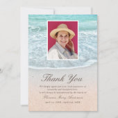 Invitation Merci commémoratif de la Sympathie de la Plage Tro (Devant)