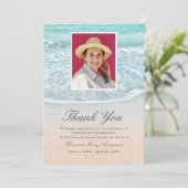 Invitation Merci commémoratif de la Sympathie de la Plage Tro (Debout devant)