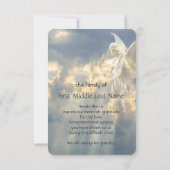 Invitation Merci commémoratif personnalisé (Dos)