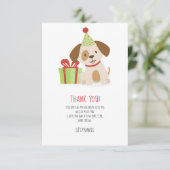 Invitation Merci d'anniversaire mignon (Debout devant)