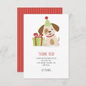 Invitation Merci d'anniversaire mignon (Devant / Derrière)