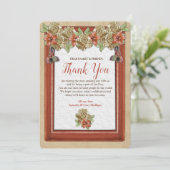 Invitation Merci d'art textile en cuir et daim (Debout devant)