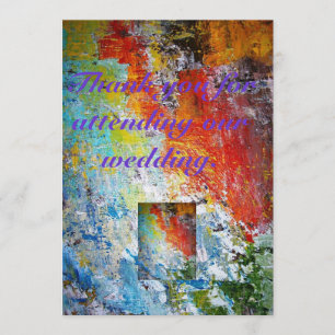 Invitation Merci D'Avoir Assisté À Notre Mariage