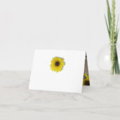 Invitation Merci de Baby shower de tournesol rustique (Dos)