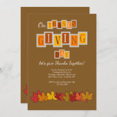 Invitation Merci de donner l'invitation du jour (Devant / Derrière)