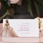 Invitation Merci de Fête des mariées rose vif