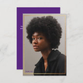 Invitation Merci de graduation Or moderne simple Inv (Devant / Derrière)