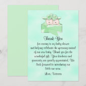 Invitation Merci de l'Baby shower Neutralité entre les sexes (Devant / Derrière)