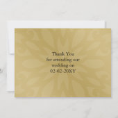 Invitation Merci de mariage d'hiver violet (Dos)