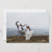 Invitation Merci de mariage élégant Photo (Dos)