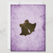 Invitation Merci de Mariage Rustique violet Boho (Dos)