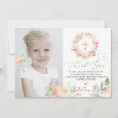 Invitation Merci de pois doux à l'eau (Devant)