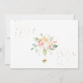 Invitation Merci de pois doux à l'eau (Dos)