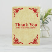 Invitation merci de votre bénévolat (Debout devant)