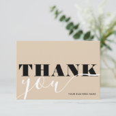 Invitation Merci D'Entreprise Moderne Pour Votre Commande (Debout devant)