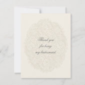 Invitation Merci d'être ma servante Vintage (Dos)