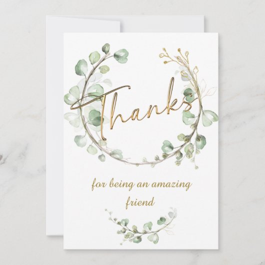 Invitation Merci d'être un ami Extraordinaire (Devant)