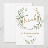 Invitation Merci d'être un ami Extraordinaire (Devant / Derrière)