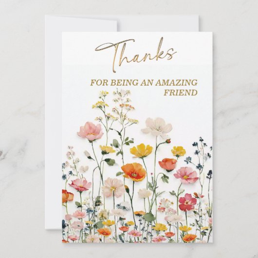 Invitation Merci d'être un ami incroyable (Devant)