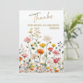 Invitation Merci d'être un ami incroyable (Debout devant)