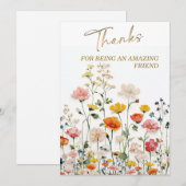 Invitation Merci d'être un ami incroyable (Devant / Derrière)