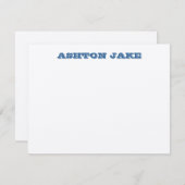 Invitation Merci d'invitation de Mitzvah de barre d'Ashton (Devant / Derrière)