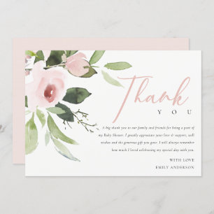 INVITATION MERCI EN ROSE ROSE ROSE DOUX ET TENDANCE