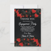 Invitation Merci Engagement Mariage Vegas Casino (Devant)