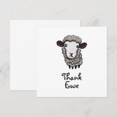 Invitation Merci Ewe (Devant / Derrière)