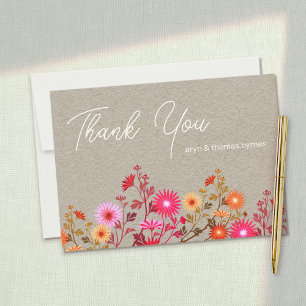 Invitation Merci floral