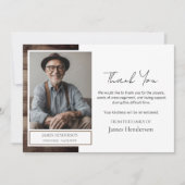 Invitation Merci funéraire Photo (Devant)