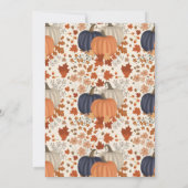 Invitation Merci Gratuit Citrouille Thanksgiving (Dos)