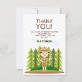 Invitation Merci Little Explorer (Devant)