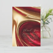 Invitation Merci-Noël-Rouge et or (Debout devant)