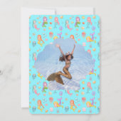 Invitation Merci photo de l'anniversaire de la Sirène (Dos)