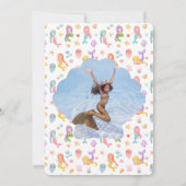 Invitation Merci photo de l'anniversaire de la Sirène (Dos)