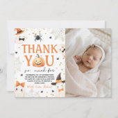 Invitation Merci photo éffrayant d'un anniversaire (Devant)