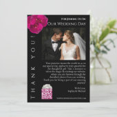 Invitation Merci photo Mariage moderne- (Debout devant)