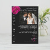 Invitation Merci photo Mariage moderne- (Debout devant)