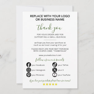 Invitation Merci PME pour votre commande