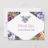 Invitation Merci pour le Cadeau de Douche (Devant)