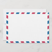 Invitation Merci pour le mariage par avion Grèce (Dos)