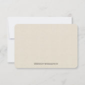 Invitation Merci pour le premier anniversaire d'Harry Potter (Dos)