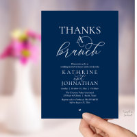 Merci pour un brunch, mariage moderne et élégant