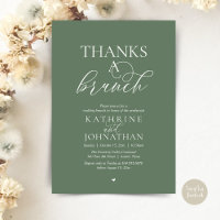Merci pour un brunch, mariage moderne et élégant